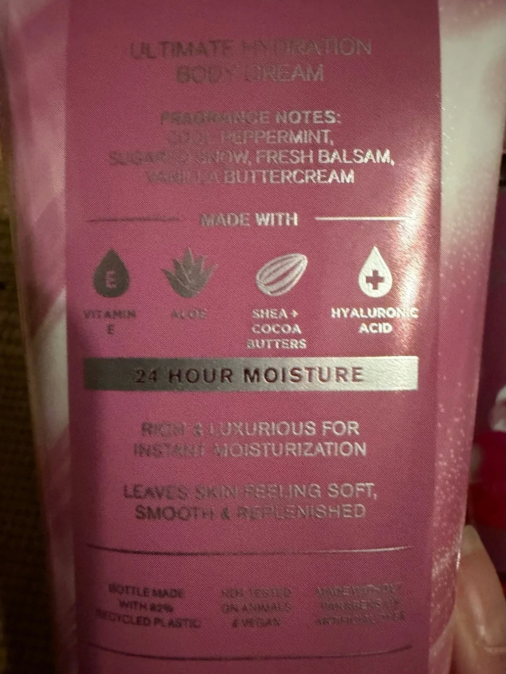 NWT Bath & Body Works Twisted Peppermint Body Wash & Cream — Pink